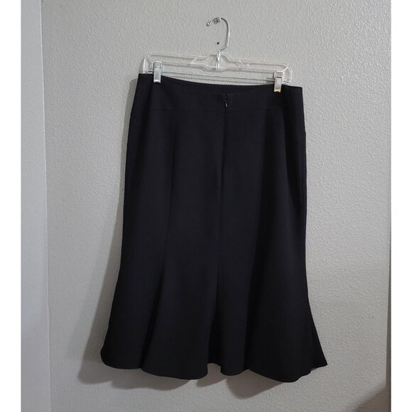 Peter NyGard Women's Midi Skirt Size 10 Black Lined - Picture 3 of 12